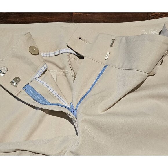 Adidas Women's Climalite Khaki Golf Shorts Size 8 100% Polyester New Without Tag - Picture 7 of 7